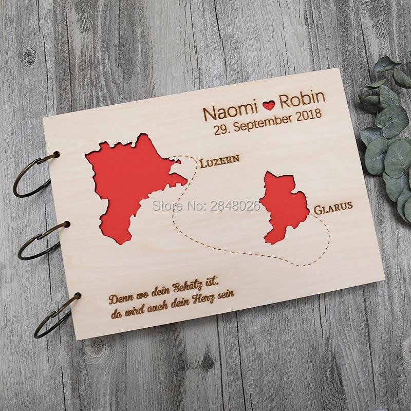 Rustic personalized wedding gu - Custom Photo Book recensie en prijs