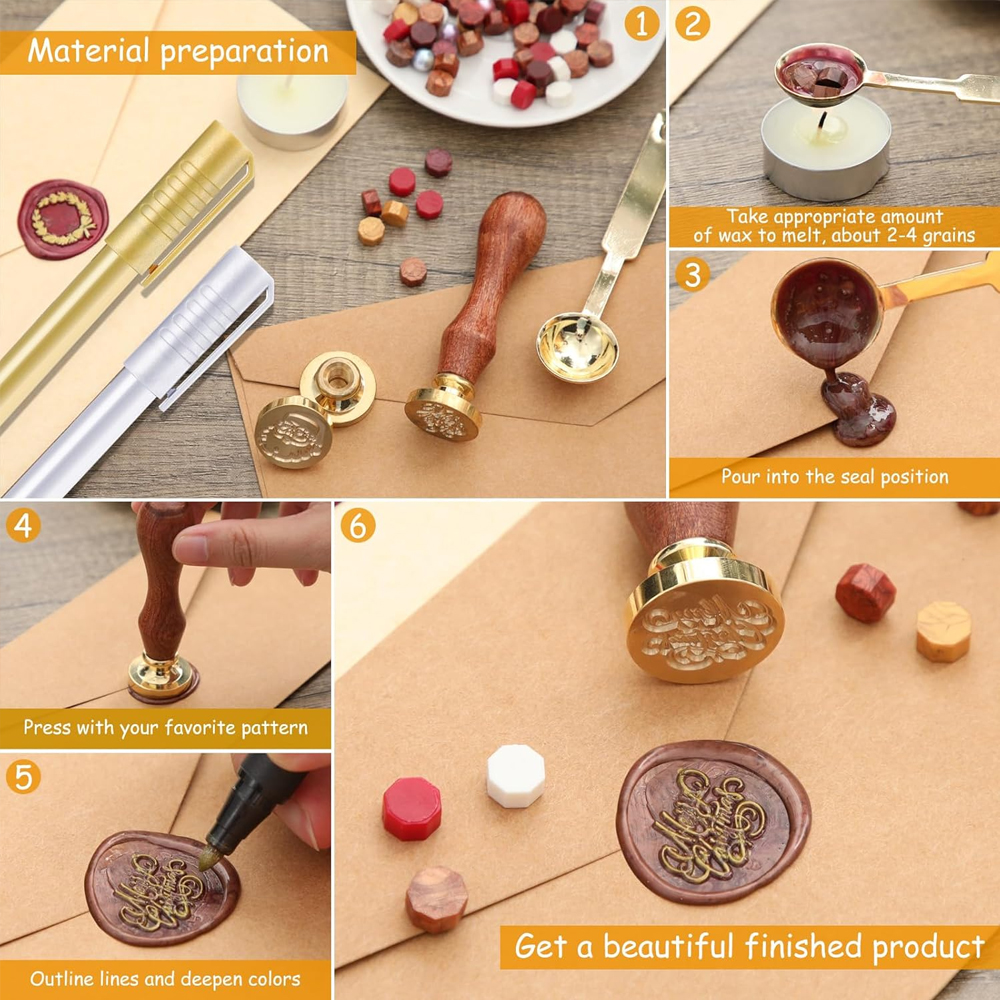 Custom Wax Seal Stamp, Persona - Wax Seal Letter Kit recensie en prijs