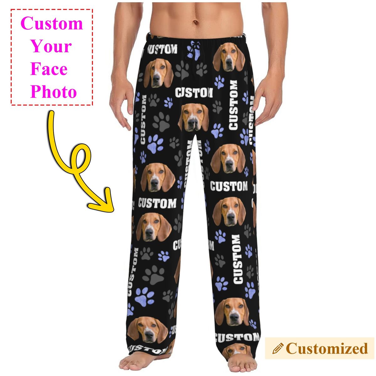 Men Custom Dog Photo Pajama Pa - Pet Portrait Custom recensie en prijs