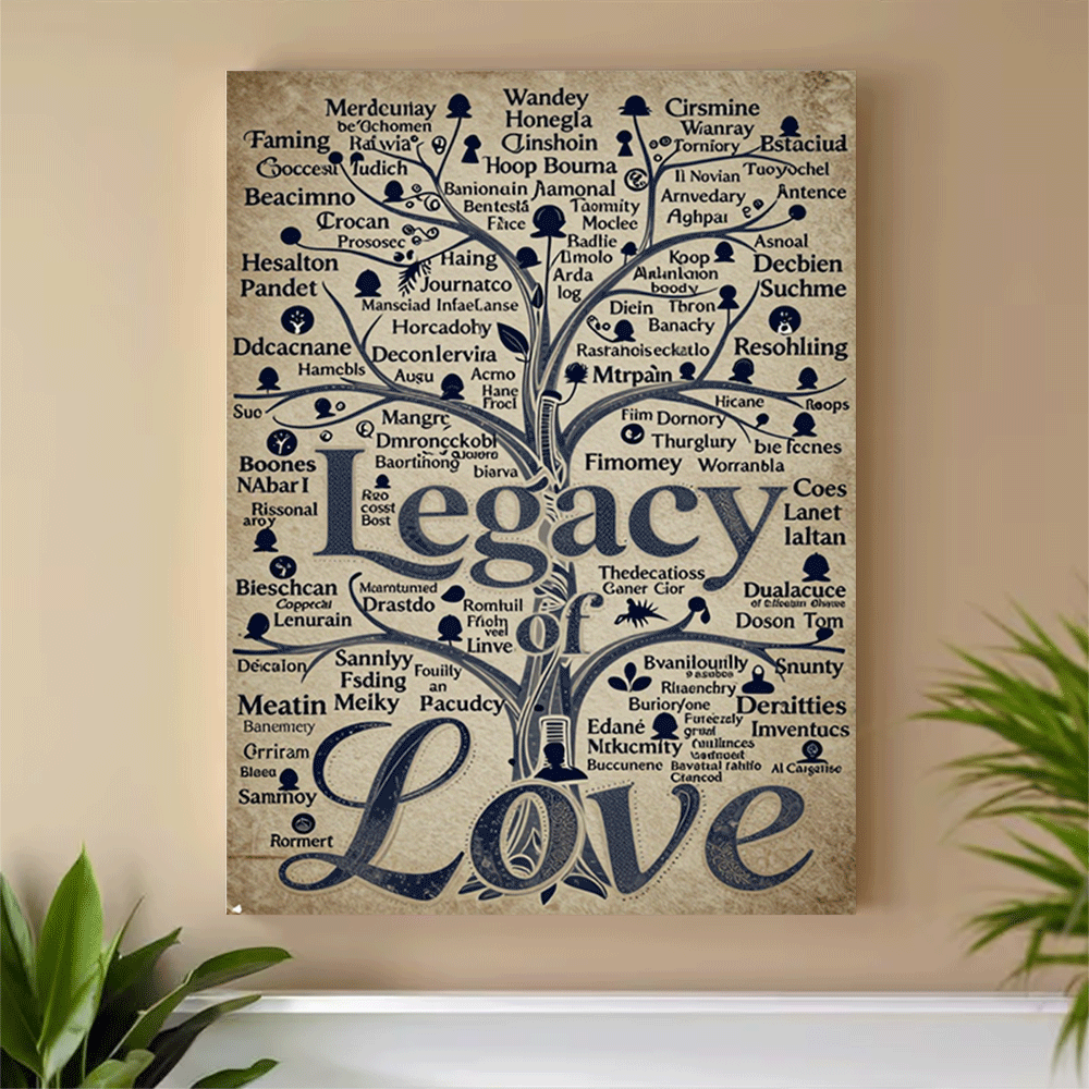 1PC-Unframed Canvas poster wal - Family Tree Print recensie en prijs