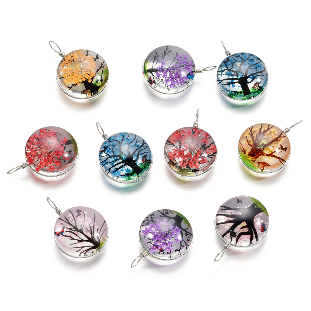 5pcs/lot 20x29mm Jewelry Cryst - Birth Flower Necklace recensie en prijs