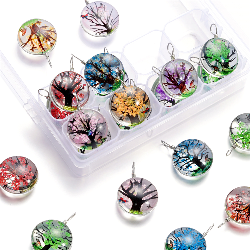 5pcs/lot 20x29mm Jewelry Cryst - Birth Flower Necklace recensie en prijs