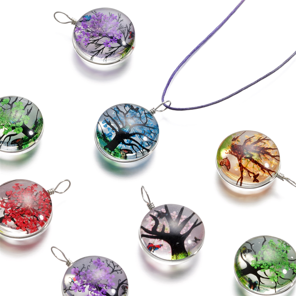 5pcs/lot 20x29mm Jewelry Cryst - Birth Flower Necklace recensie en prijs