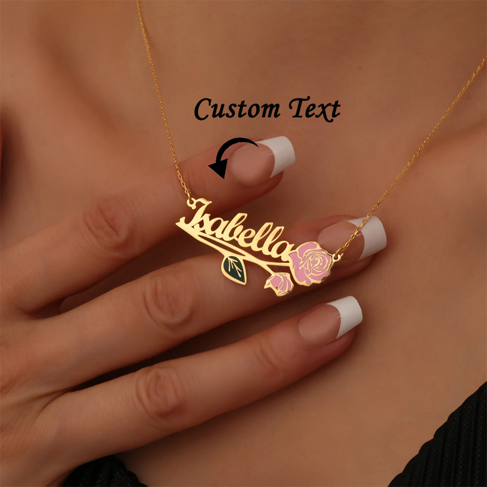 Personalized Colorfuls Birth F - Name Necklace Custom recensie en prijs