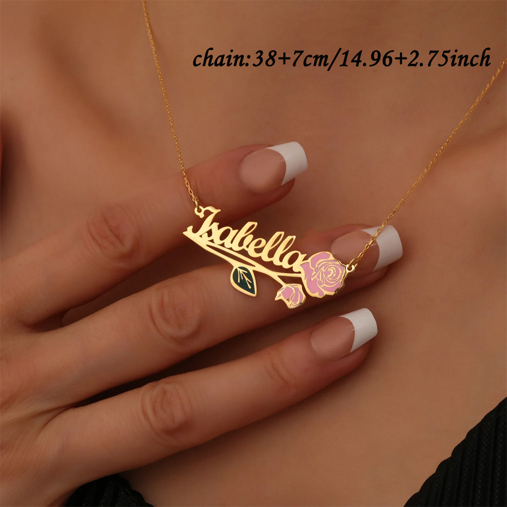 Personalized Colorfuls Birth F - Name Necklace Custom recensie en prijs