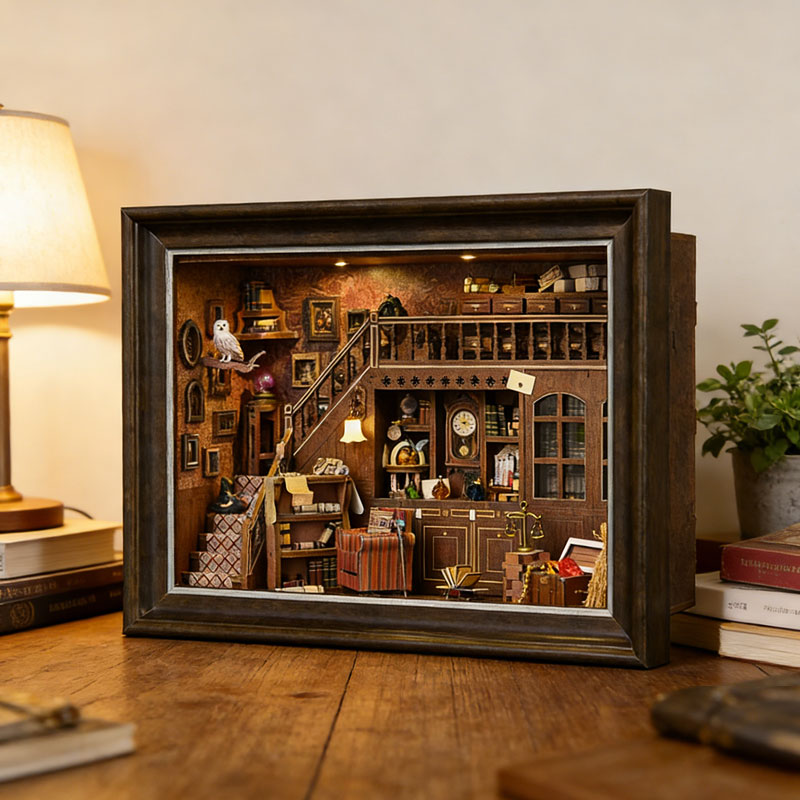 DIY 3D Wooden Book Nook Kit Mi - Engraved Wood Frame recensie en prijs