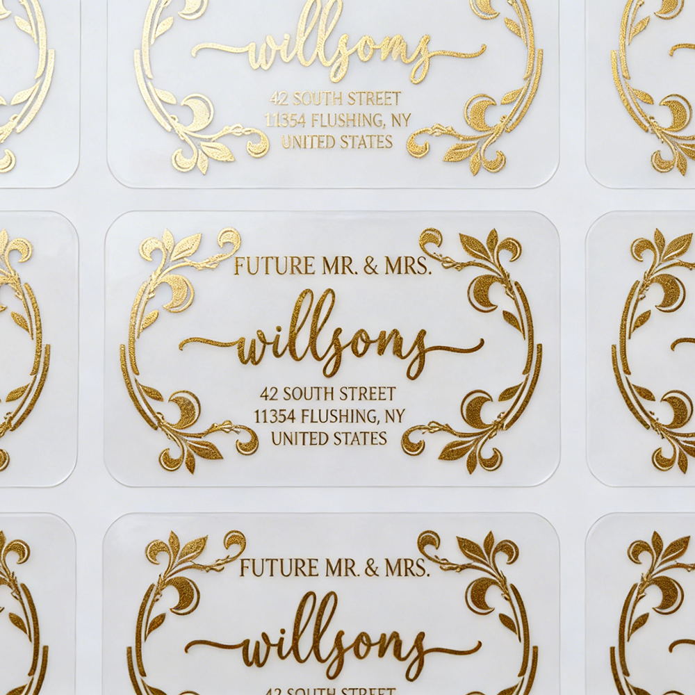 Custom Gold Foil Labels Person - Personalised Candle Label recensie en prijs