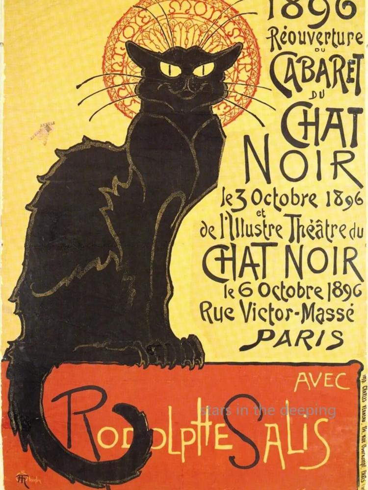 Classic French Le Chat Noir Bl - Pet Portrait Custom recensie en prijs
