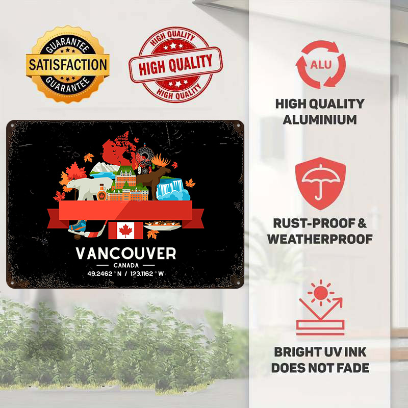 Vancouver City Map Printed Pos - Custom Map Poster recensie en prijs