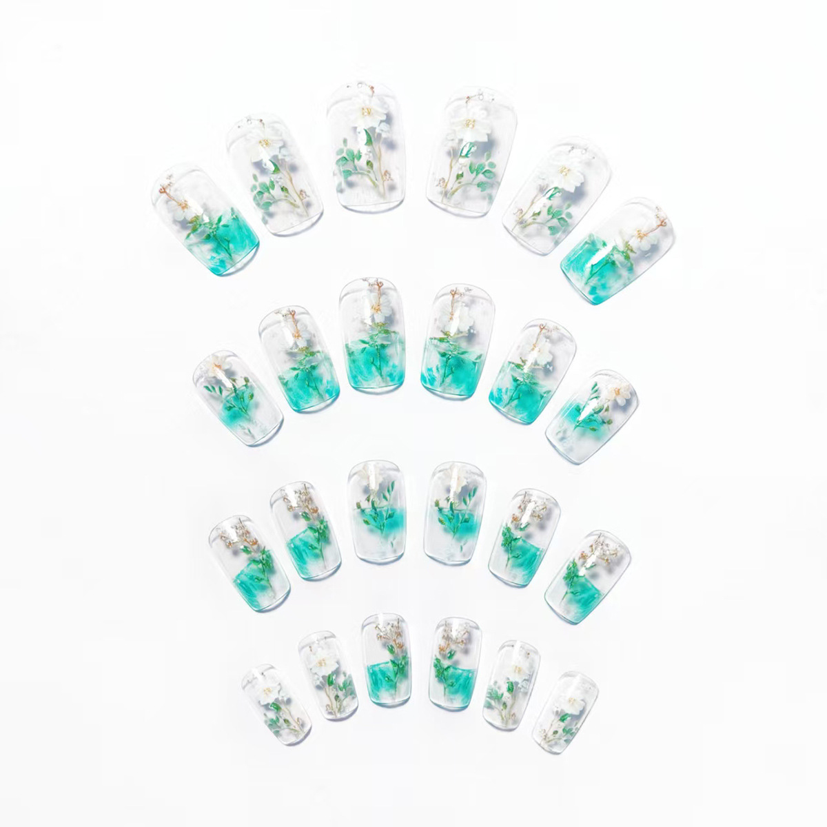 Medium fake nails for women gi - Pressed Flower Art recensie en prijs