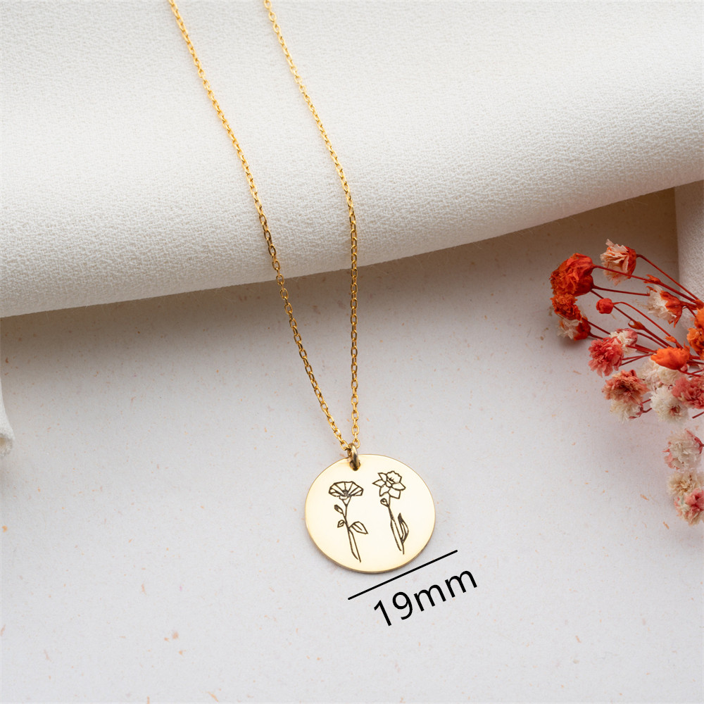 Family Birth flower Necklace C - Birth Flower Necklace recensie en prijs